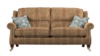 Large 2 Seater Sofa. Grade B Fabric - Baslow Medallion Gold